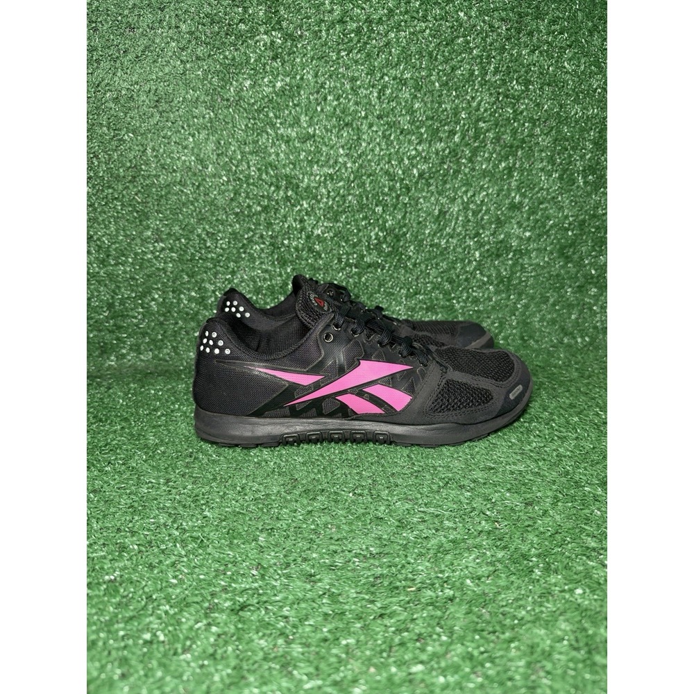Reebok Crossfit Nano 2.0 Womens Size 8.5 Black Pink Training Shoes Mesh Sneakers